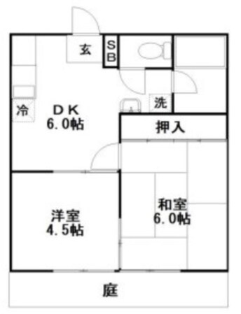 クレストパレス壱番館の物件間取画像